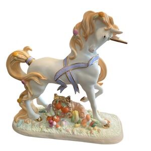 Autumn Harvest Unicorn by Princeton Gallery~ Hand painted ~ NIB ~ COA ~